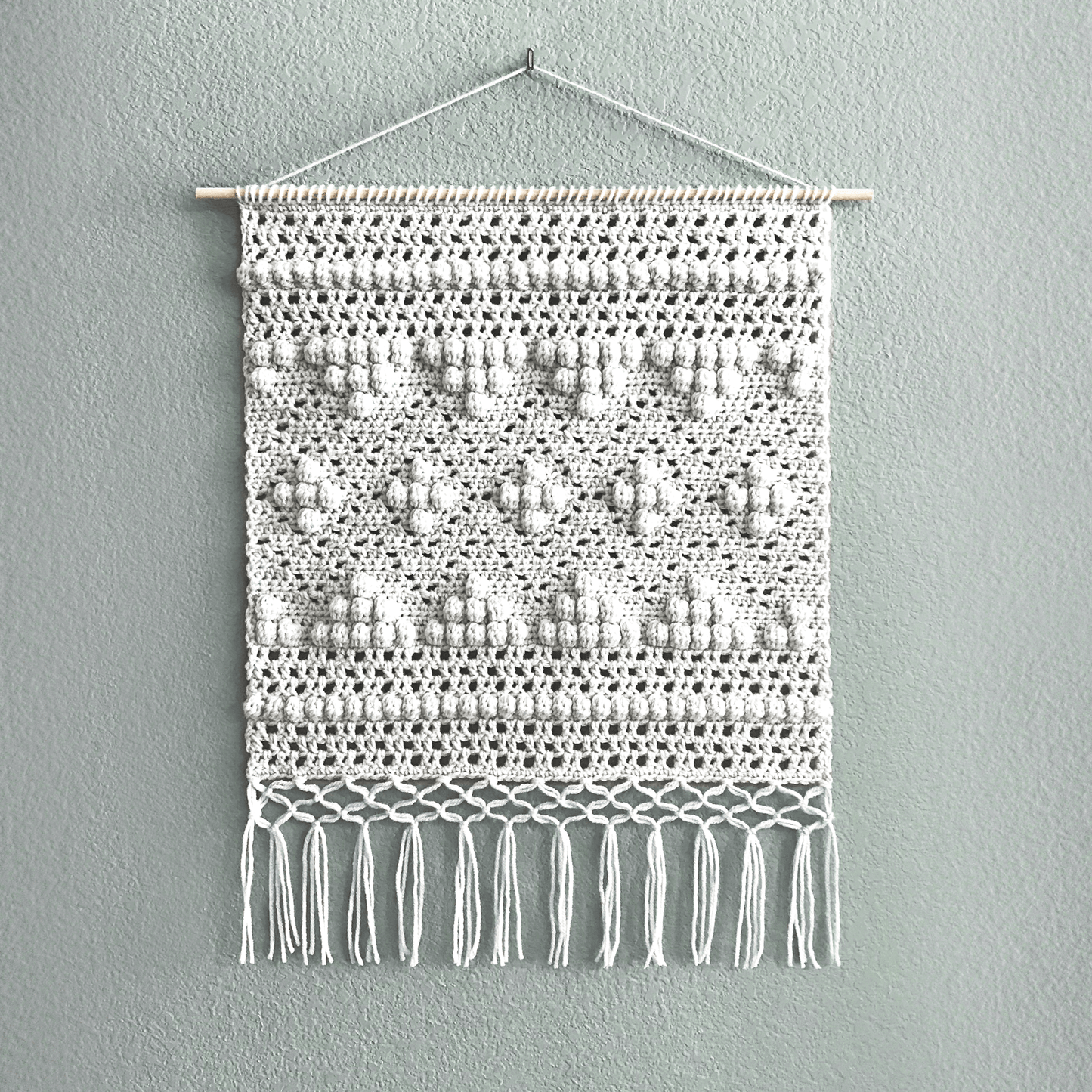 Diamond Macrochet Wall Hanging | Crochet Pattern