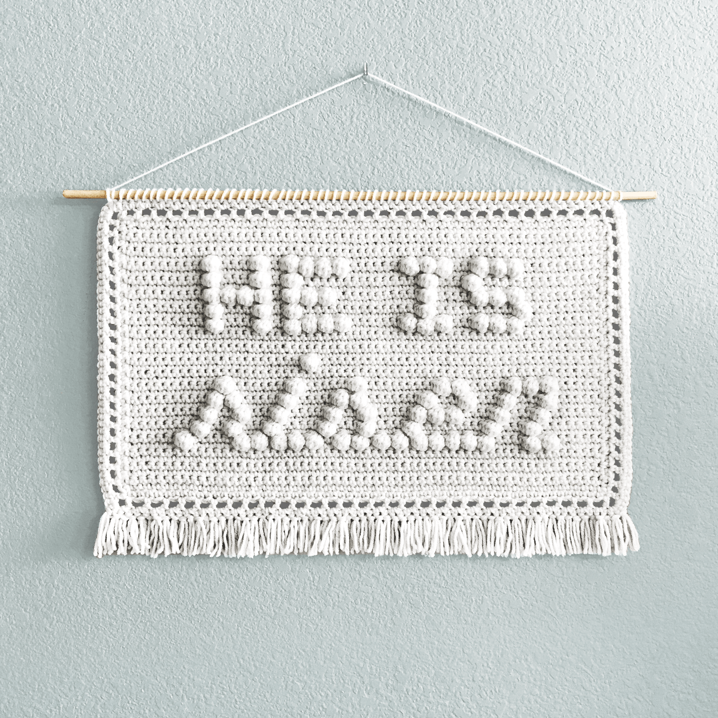 He Is Risen Wall Hanging | Crochet Pattern