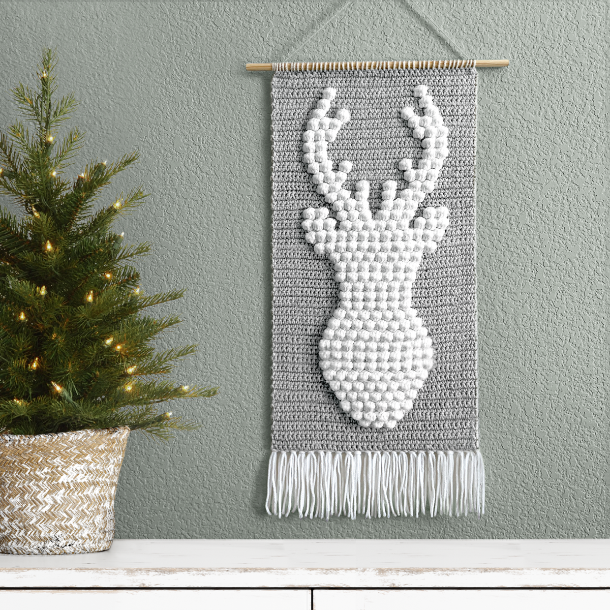 Reindeer Wall Hanging | Crochet Pattern