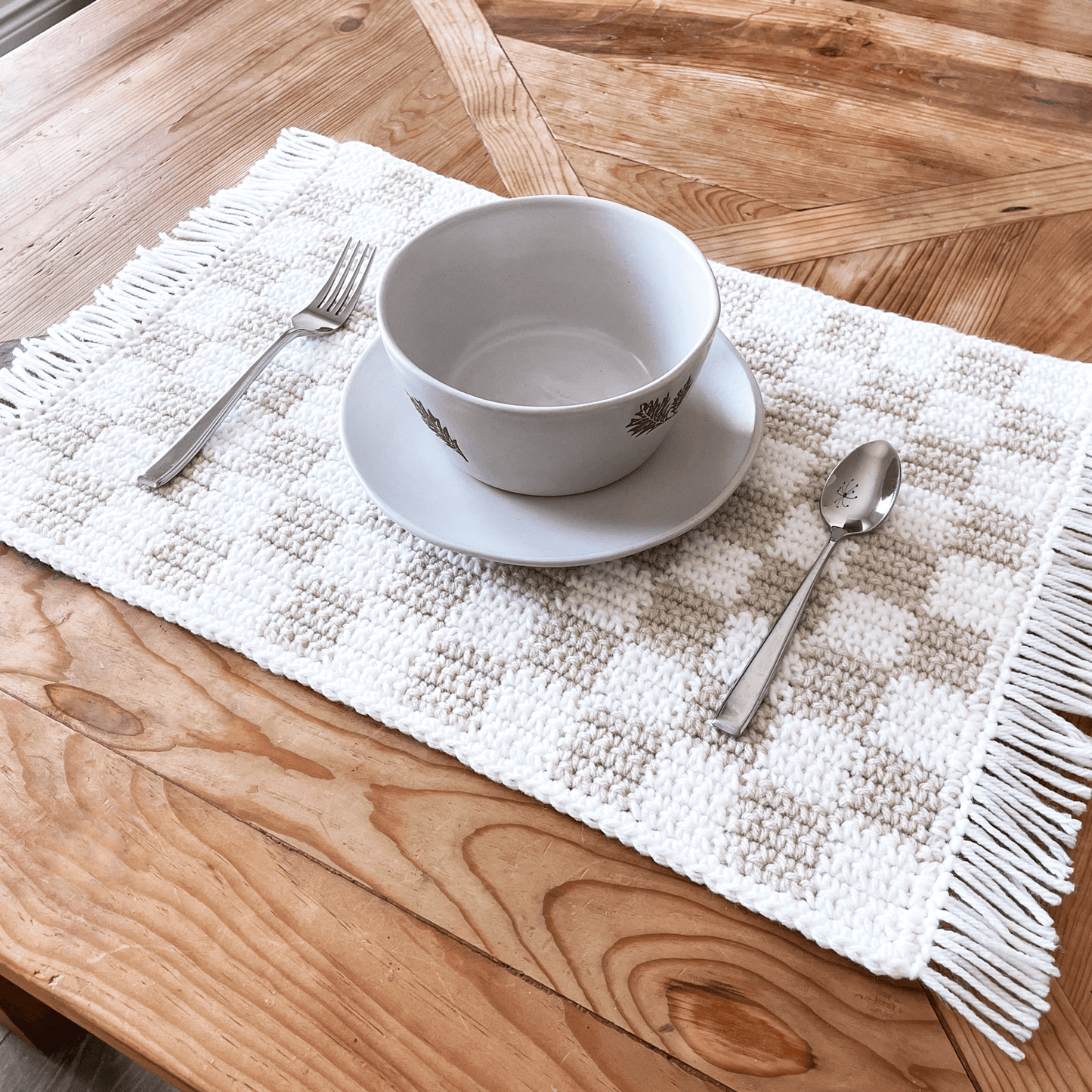 Checker & Grid Placemat Set | Crochet Pattern