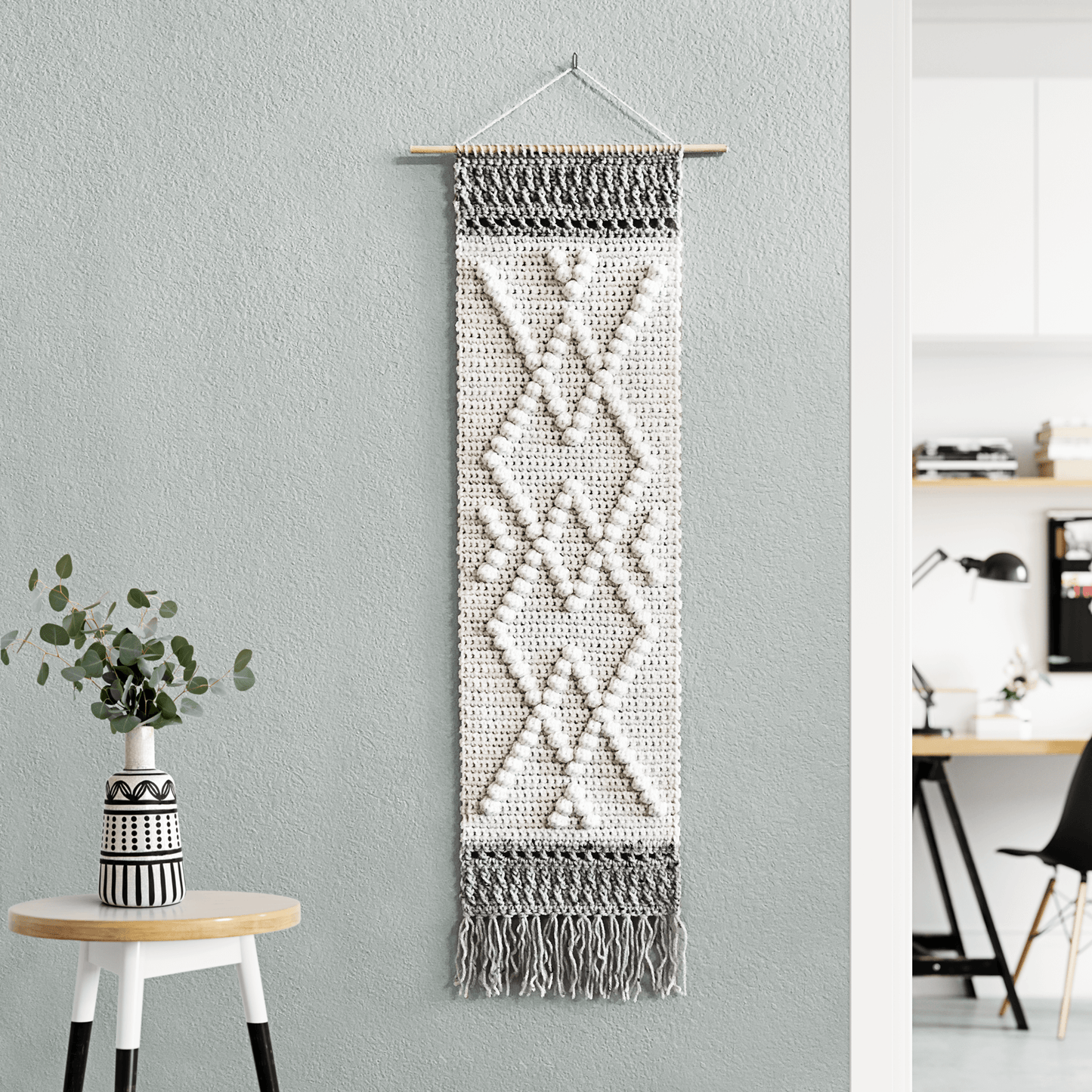 Boho Diamonds Wall Hanging | Crochet Pattern