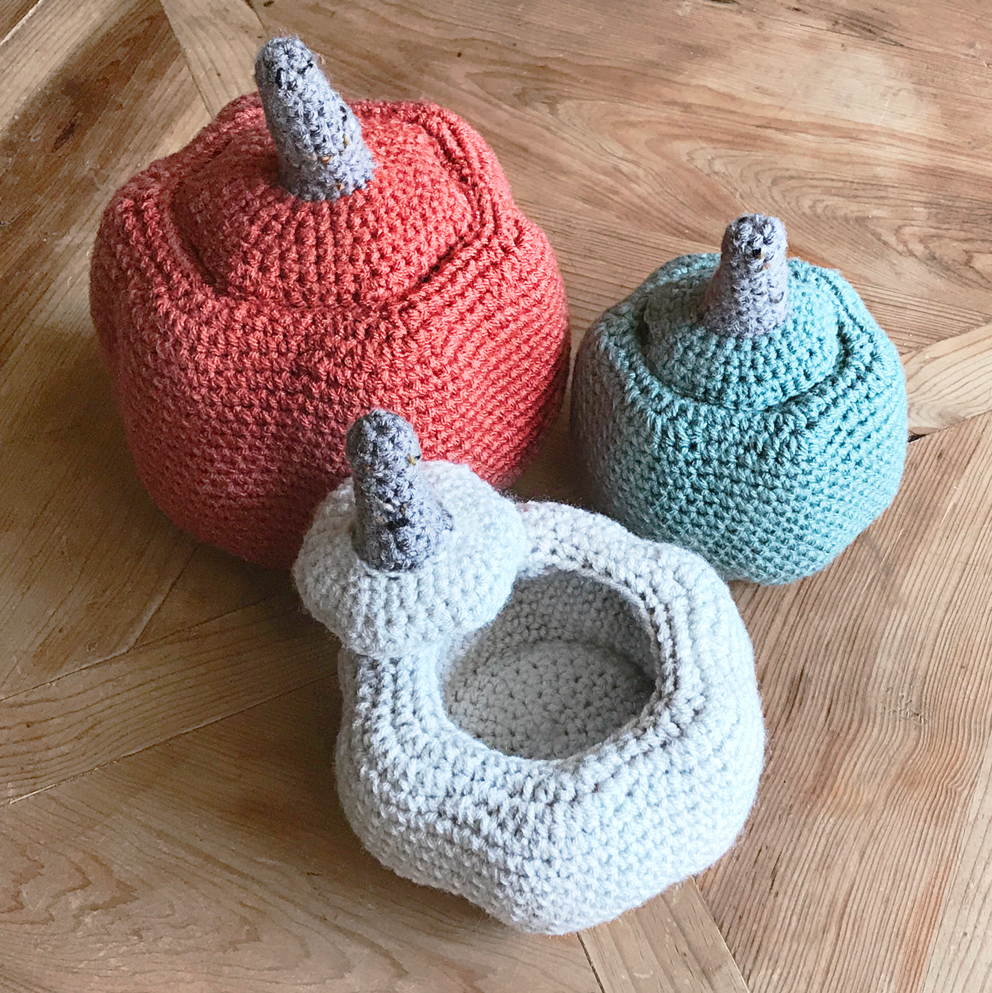 Pumpkin Basket Pattern Set | Crochet Pattern