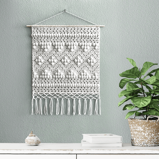 Diamond Macrochet Wall Hanging | Crochet Pattern