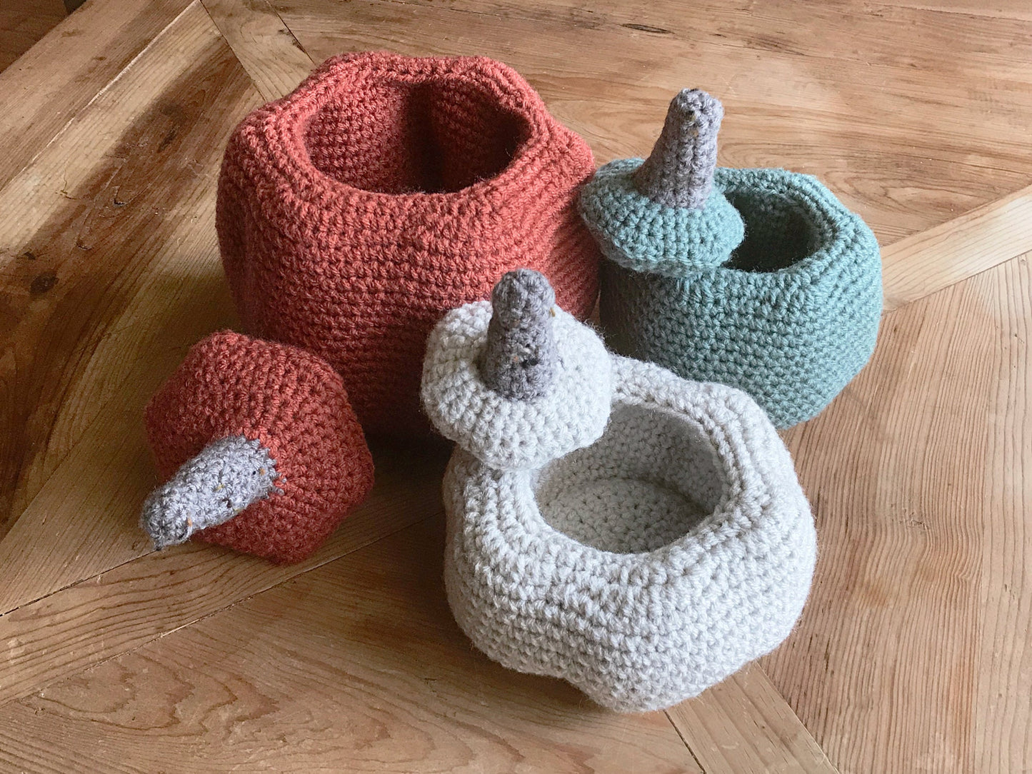 Pumpkin Basket Pattern Set | Crochet Pattern