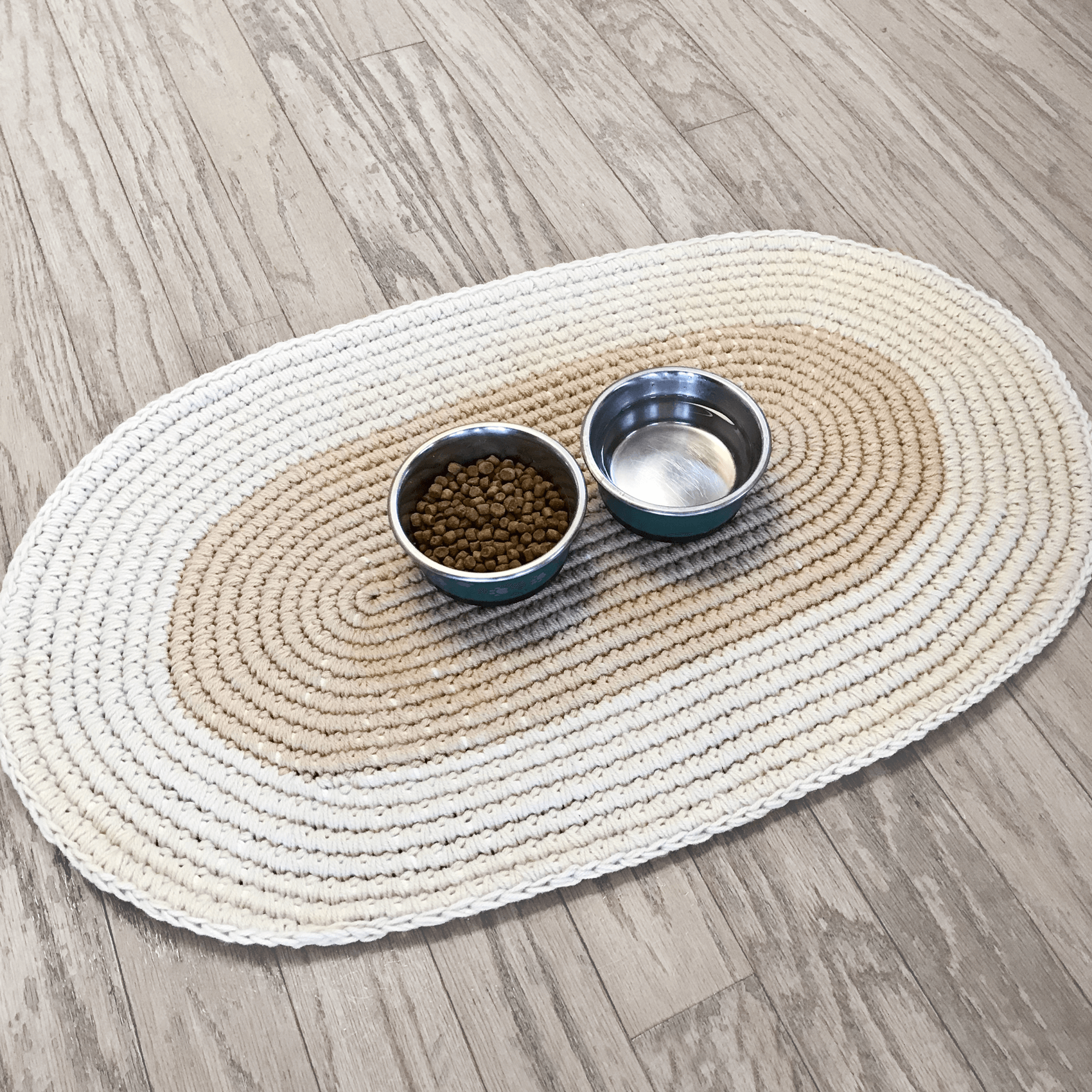 Oval Cord Mat Crochet Pattern Little Light Design Co.